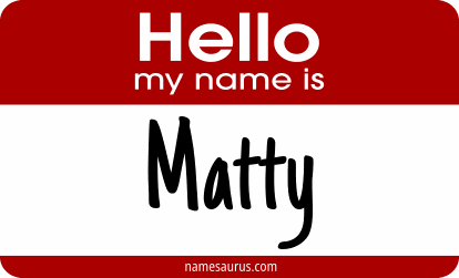 Hello my name is Matty png download