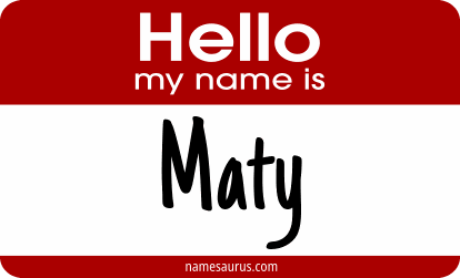 Hello my name is Maty png download