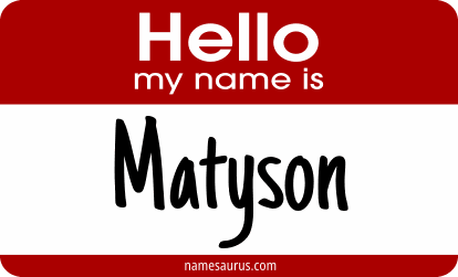 Hello my name is Matyson png download