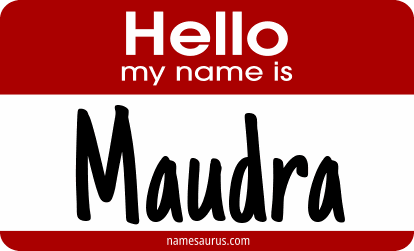Hello my name is Maudra png download