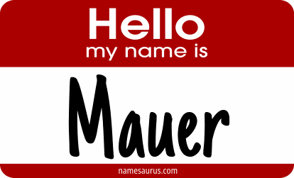 Hello my name is Mauer png download