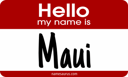 Hello my name is Maui png download
