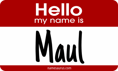 Hello my name is Maul png download