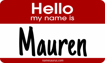 Hello my name is Mauren png download