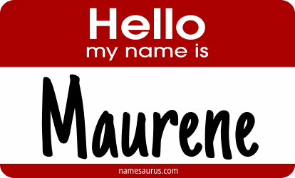 Hello my name is Maurene png download