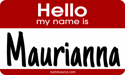 Hello my name is Maurianna png download