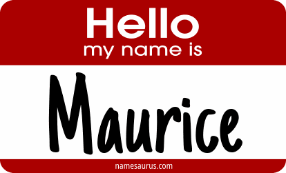 Hello my name is Maurice png download