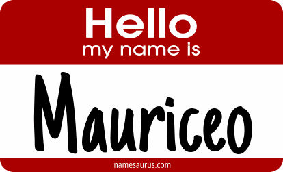 Hello my name is Mauriceo png download