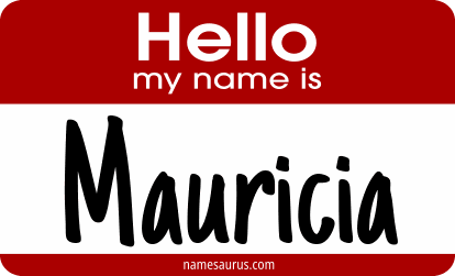 Hello my name is Mauricia png download