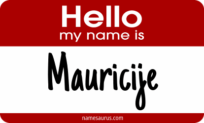 Hello my name is Mauricije png download