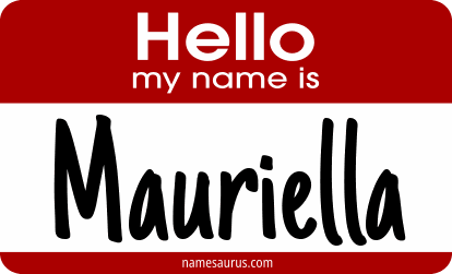 Hello my name is Mauriella png download