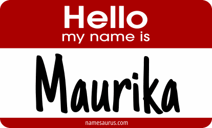 Hello my name is Maurika png download