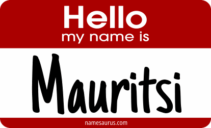 Hello my name is Mauritsi png download