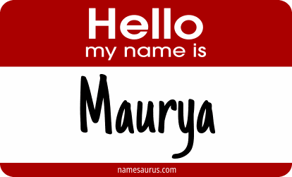 Hello my name is Maurya png download