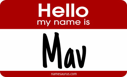 Hello my name is Mav png download