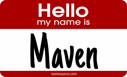 Hello my name is Maven png download