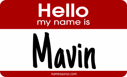 Hello my name is Mavin png download