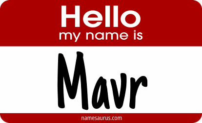 Hello my name is Mavr png download