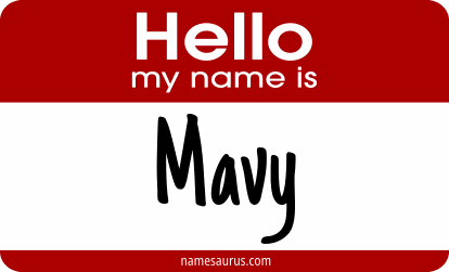 Hello my name is Mavy png download