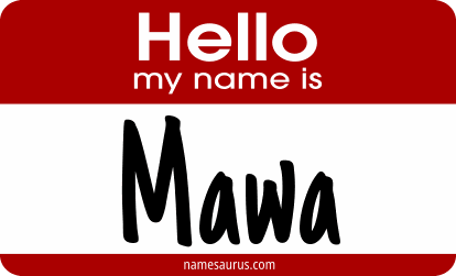 Hello my name is Mawa png download