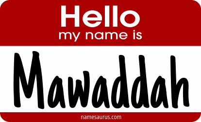 Hello my name is Mawaddah png download