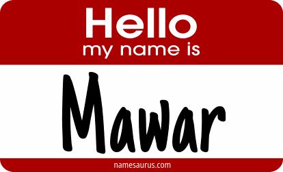 Hello my name is Mawar png download