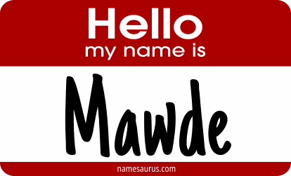 Hello my name is Mawde png download