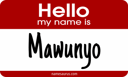 Hello my name is Mawunyo png download