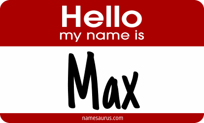 Hello my name is Max png download