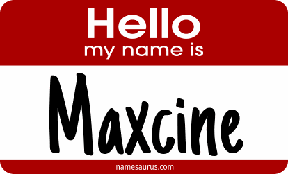 Hello my name is Maxcine png download