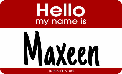Hello my name is Maxeen png download