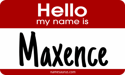 Hello my name is Maxence png download