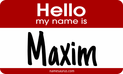 Hello my name is Maxim png download