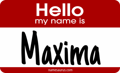 Hello my name is Maxima png download