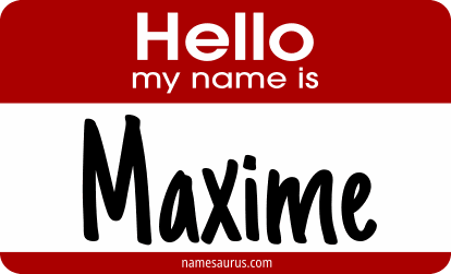 Hello my name is Maxime png download