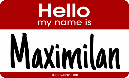 Hello my name is Maximilan png download