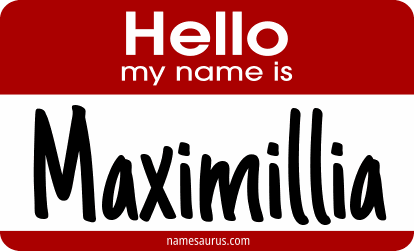 Hello my name is Maximillia png download