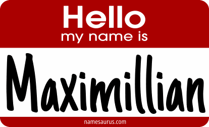 Hello my name is Maximillian png download