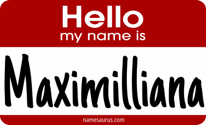 Hello my name is Maximilliana png download