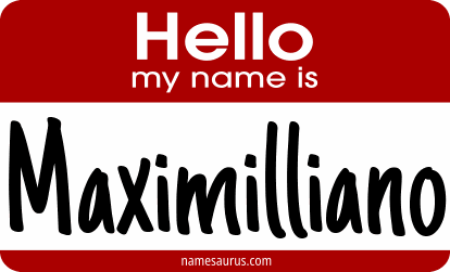 Hello my name is Maximilliano png download