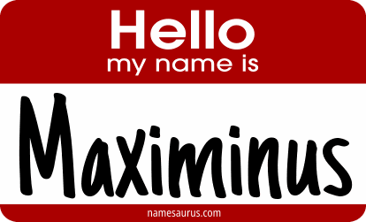 Hello my name is Maximinus png download