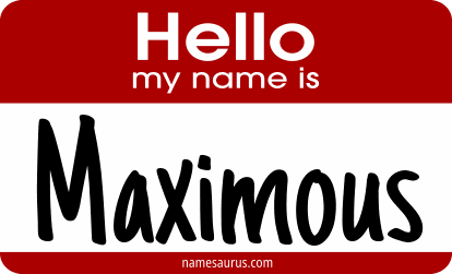 Hello my name is Maximous png download