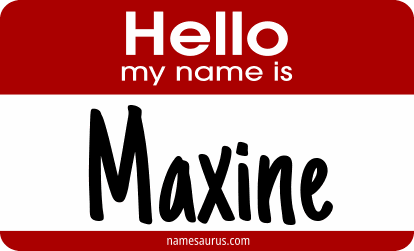 Hello my name is Maxine png download