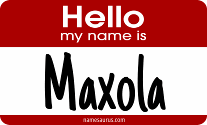 Hello my name is Maxola png download