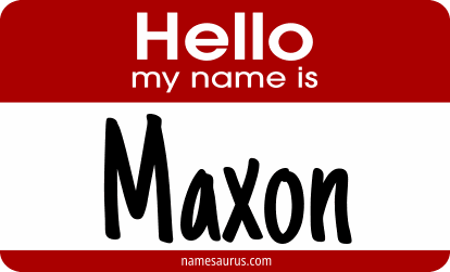 Hello my name is Maxon png download