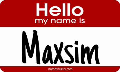 Hello my name is Maxsim png download