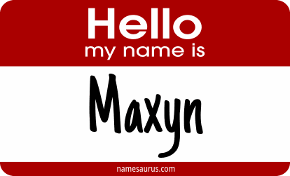 Hello my name is Maxyn png download