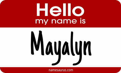Hello my name is Mayalyn png download