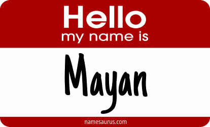 Hello my name is Mayan png download