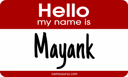 Hello my name is Mayank png download